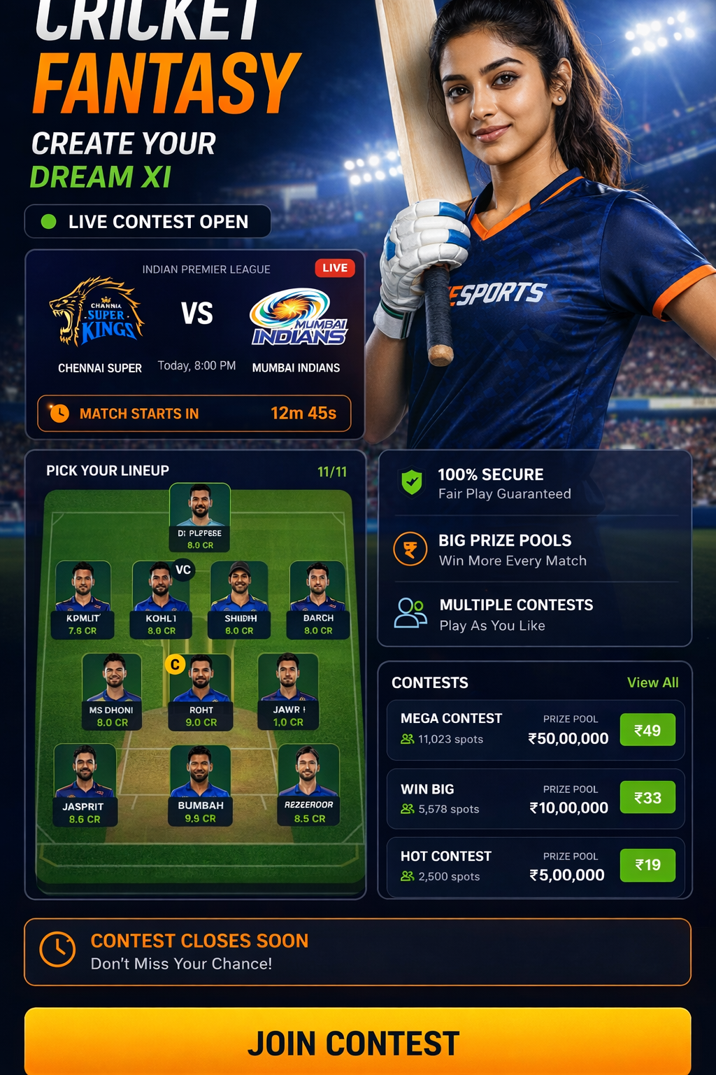 League 11 football fantasy visual